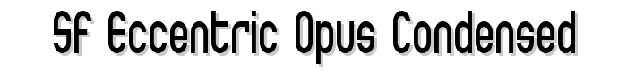 SF Eccentric Opus Condensed font